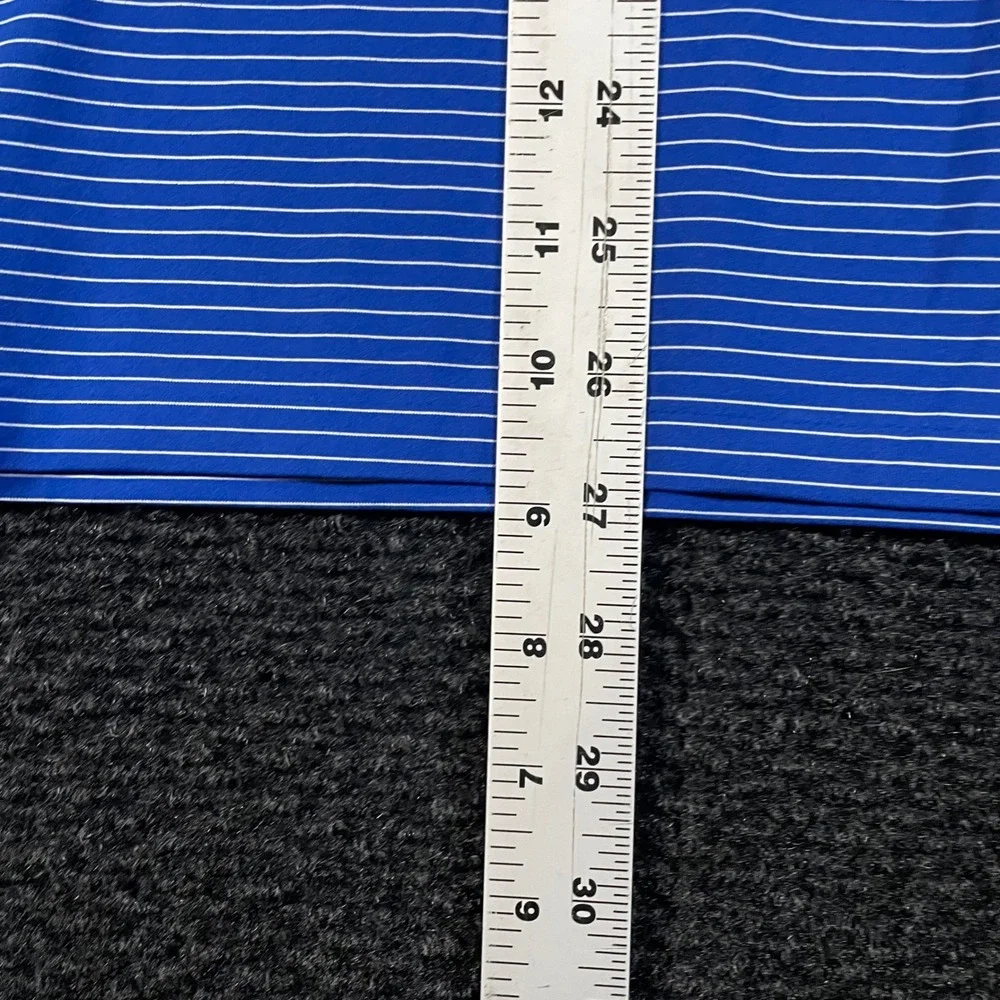 RLX Ralph Lauren‎ 2017 U.S. Open Erin Hills Blue White Striped Polo Shirt Men XL